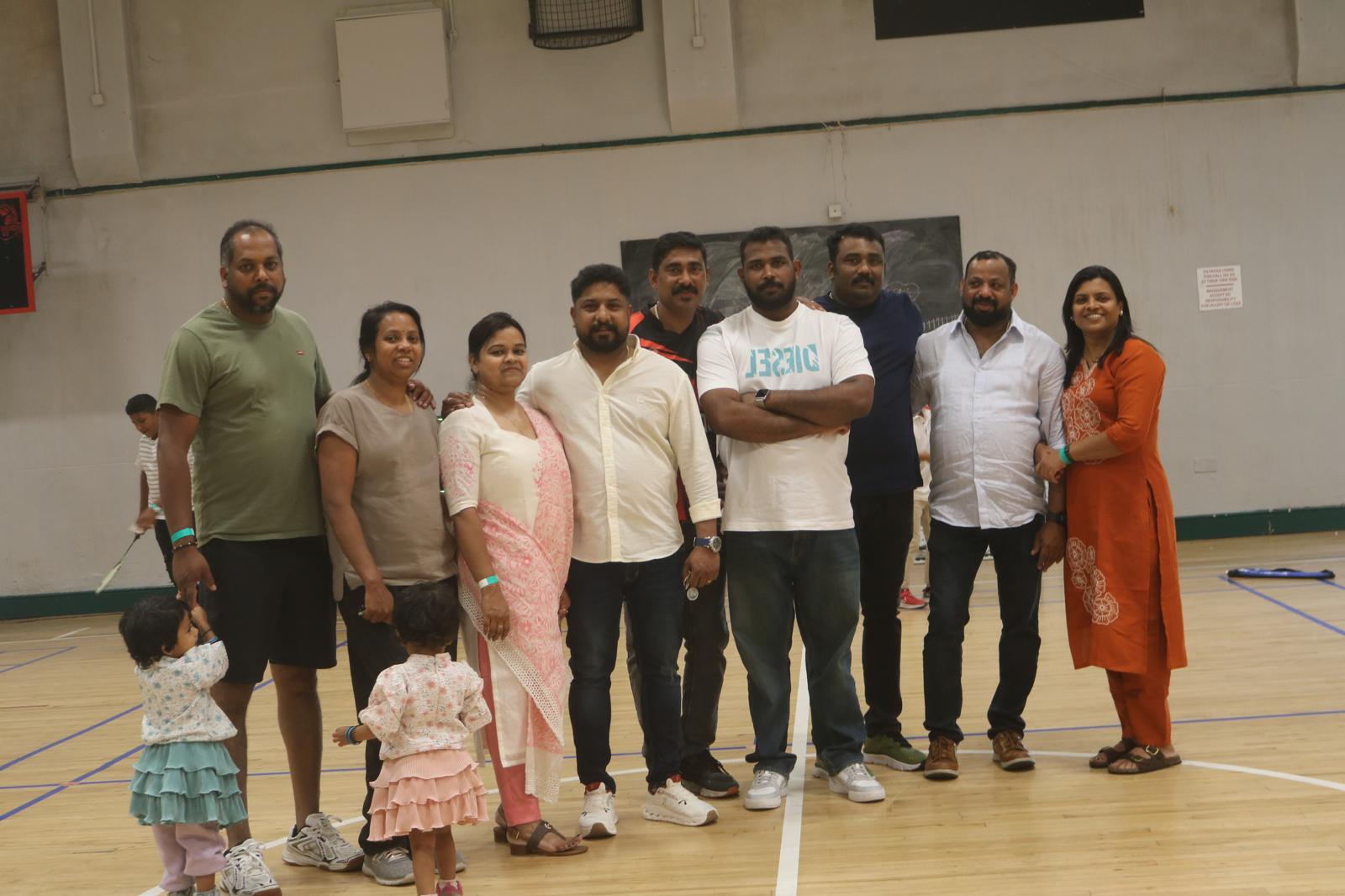 Group photo after the badminton games
